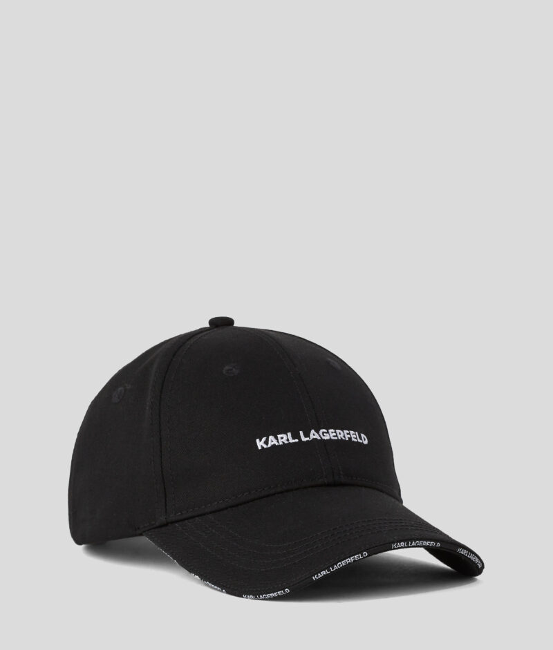 Casquette Karl Lagerfeld à Logo K Essential Noir : Élégance Classique et Responsable