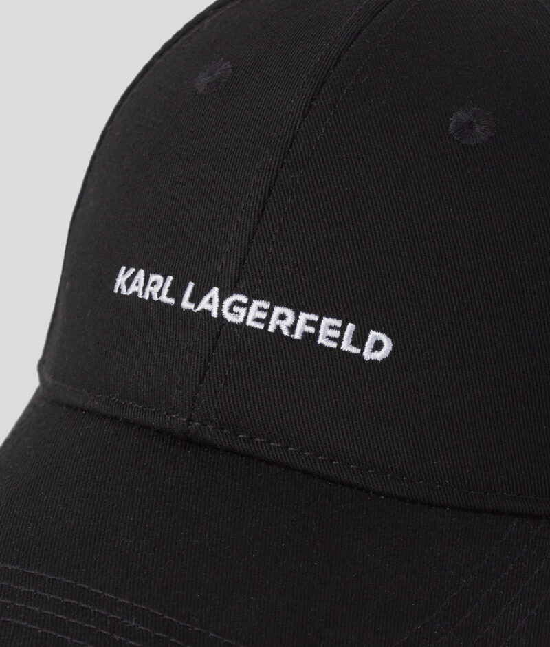 Casquette Karl Lagerfeld à Logo K Essential Noir : Élégance Classique et Responsable